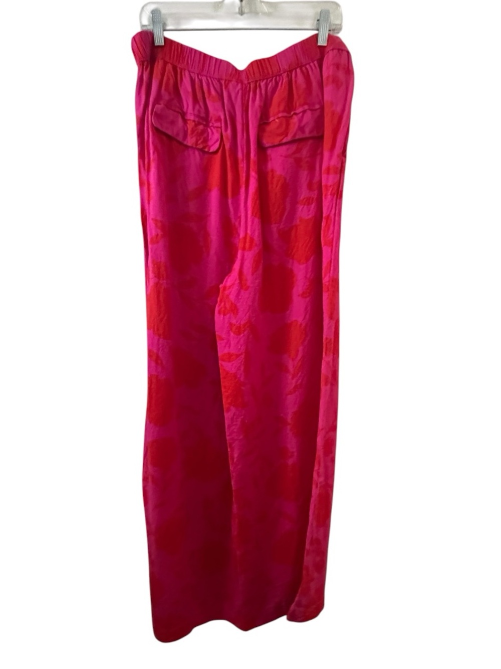 kate spade x Target Pink Red Floral Wide-Leg Linen Blend Pants XL - Picture 4 of 13